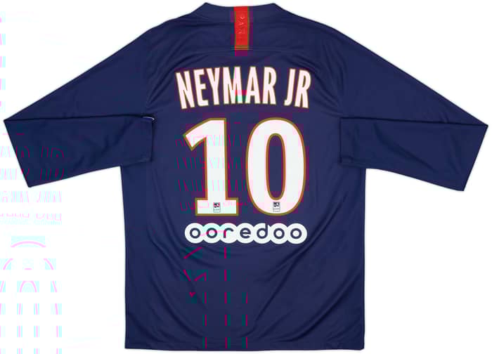 2019-20 Paris Saint-Germain Home L/S Shirt Neymar Jr #10 - 6/10 - (M)