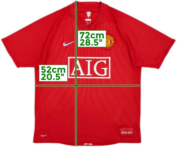 2007-09 Manchester United Home Shirt - 4/10 - (M)