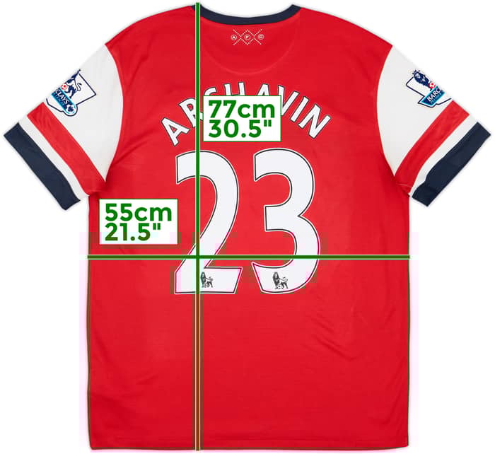 2012-14 Arsenal Home Shirt Arshavin #23 - 5/10 - (L)