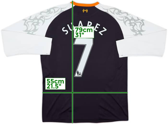 2012-13 Liverpool Third L/S Shirt Suarez #7 - 7/10 - (XL)
