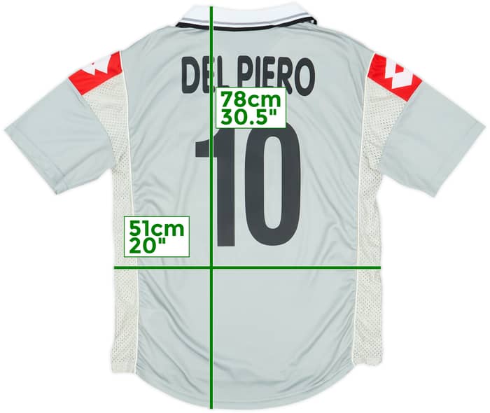 2000-01 Juventus Third Shirt Del Piero #10 - 9/10 - (L)