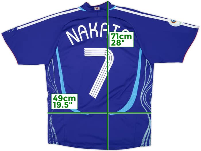 2006-08 Japan Home Shirt Nakata #7 - 6/10 - (S)