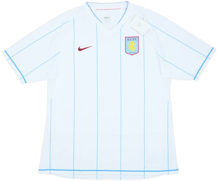 Camiseta de visitante versión jugador del Aston Villa 2007-08 (XL)