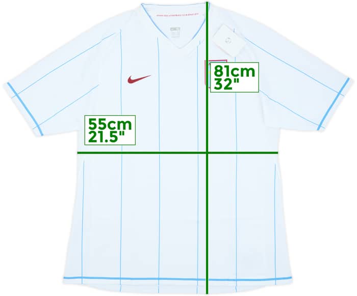 Camiseta de visitante versión jugador del Aston Villa 2007-08 (XL)