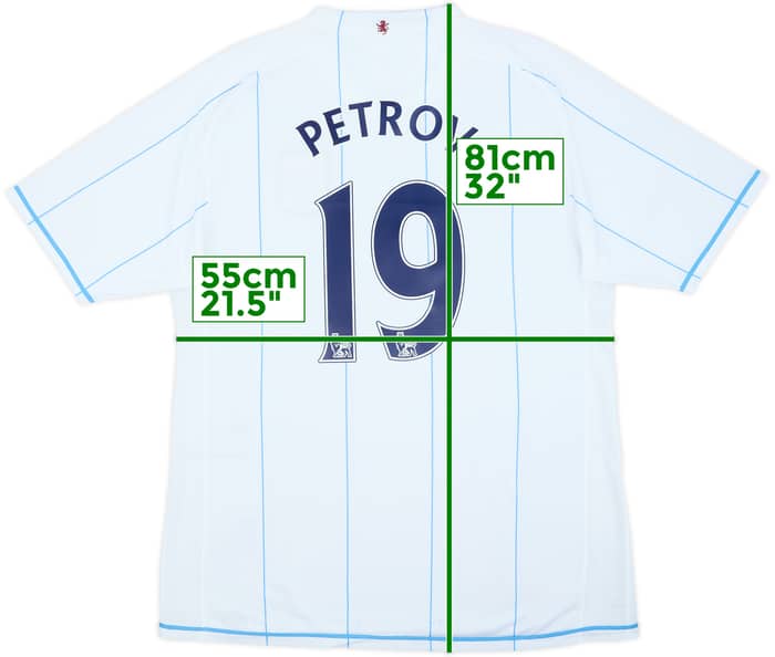 2007-08 Aston Villa Player Issue Away Shirt Petrov #19 (XL)