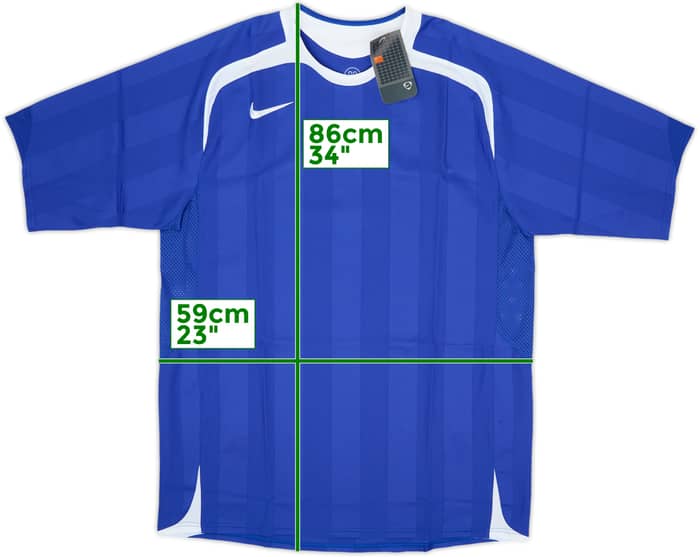 Camiseta de local versión jugador de Hertha Berlin 2005-06 (XL)