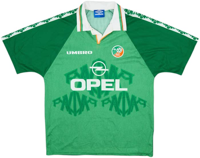 1996-98 Ireland Home Shirt Keane #6 - 8/10 - (L)
