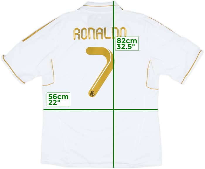 2011-12 Real Madrid Home Shirt Ronaldo #7 - 8/10 - (XL)