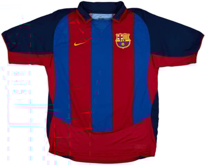 2003-04 Barcelona Home Shirt Ronaldinho #10 - 6/10 - (M)