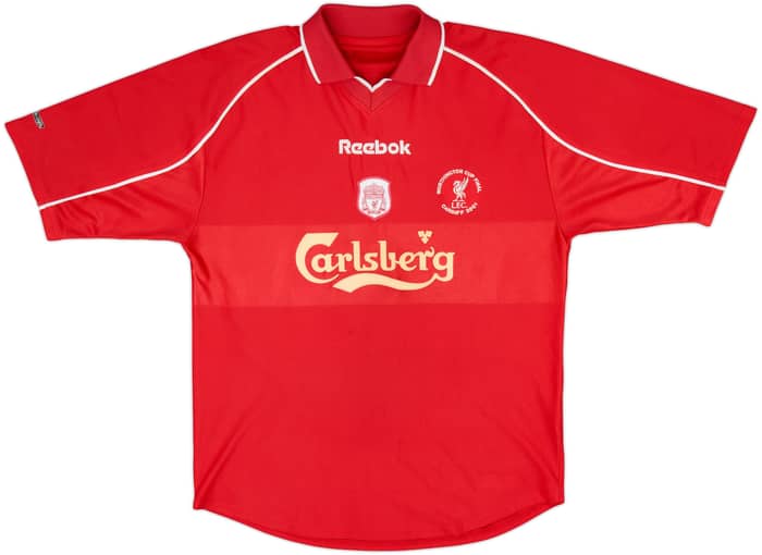 Camiseta de local del Liverpool 2000-02 de la Final de la Worthington Cup Carragher #23 - 6/10 - (M)