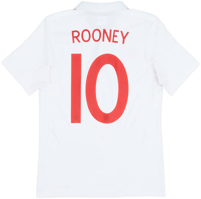 2009-10 England Home Shirt Rooney #10 - 7/10 - (XS)