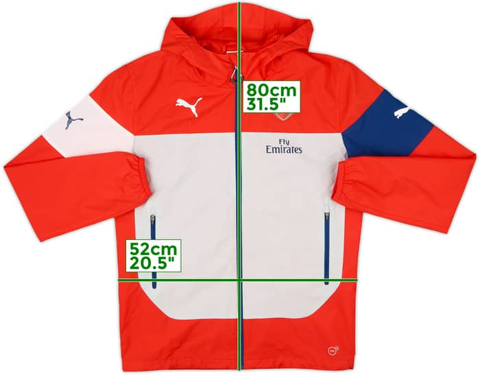 2014-15 Arsenal Puma Hooded Track Jacket - 8/10 - (S)