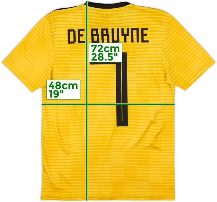 Camiseta de visitante de Bélgica 2018-19 De Bruyne #7 - 7/10 - (S)