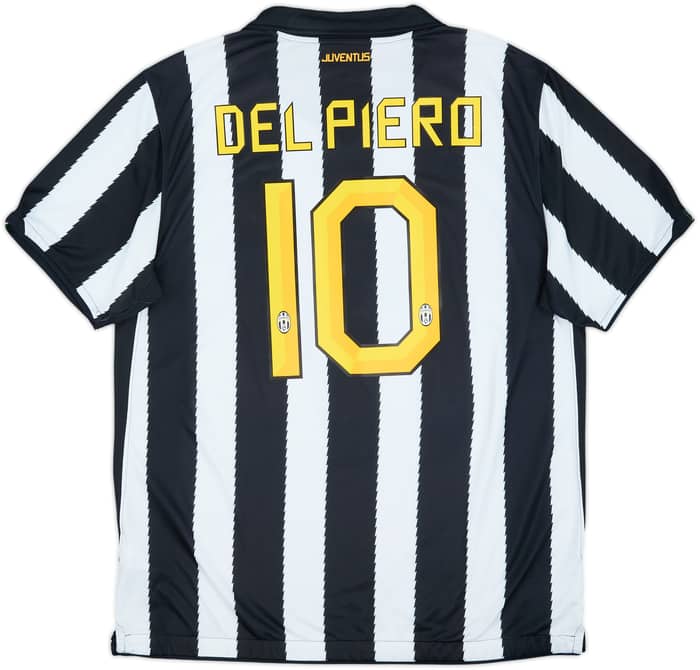 2010-11 Juventus Home Shirt Del Piero #10 - 8/10 - (XL)