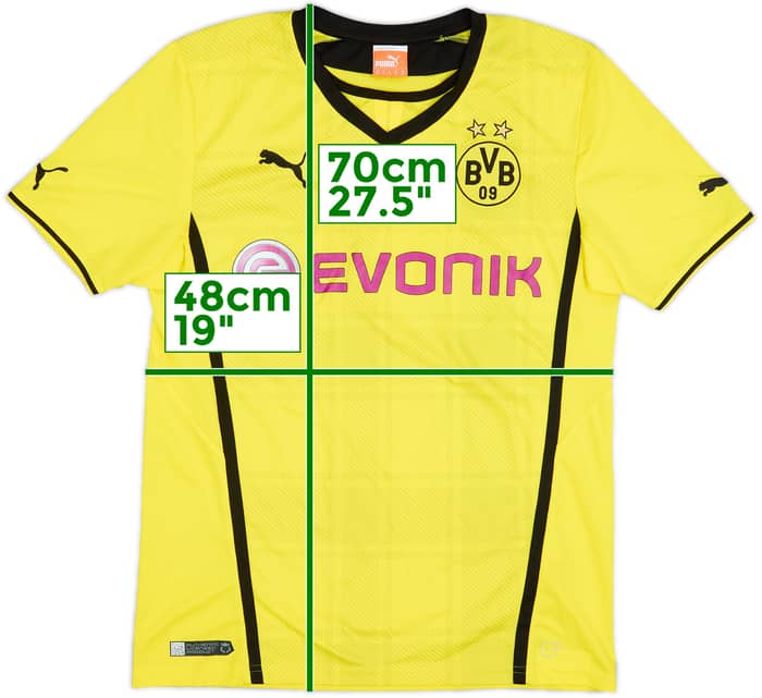 2013-14 Borussia Dortmund Home Shirt - 8/10 - (M)
