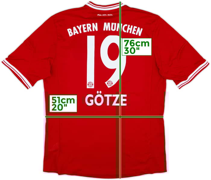 Camiseta de local del Bayern Munich 2013-14 Gotze #19 - 10/10 - (L)