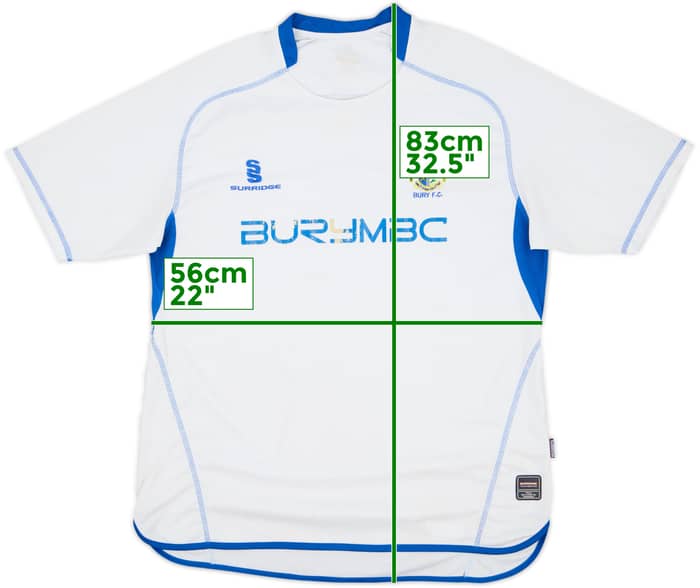 Camiseta de local del Bury FC 2007-08 - 5/10 - (XL)