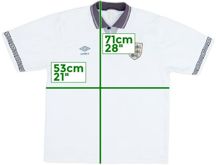 1990-92 England Home Shirt - 5/10 - (L)