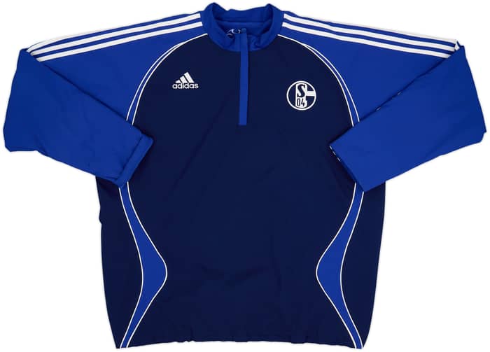 2006-07 Schalke adidas Reversible 1/4 Zip Fleece Top - 10/10 - (3XL)