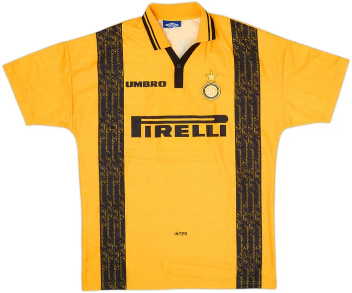 Camiseta de la tercera equipación del Inter Milan 1996-97 Zanetti #4 - 8/10 - (XL)