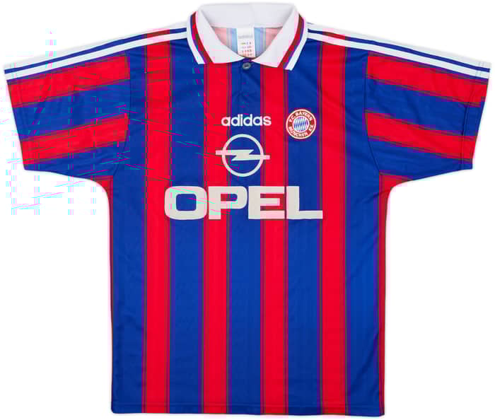 1995-97 Bayern Munich Squad Signed Home Shirt - 8/10 - (S)