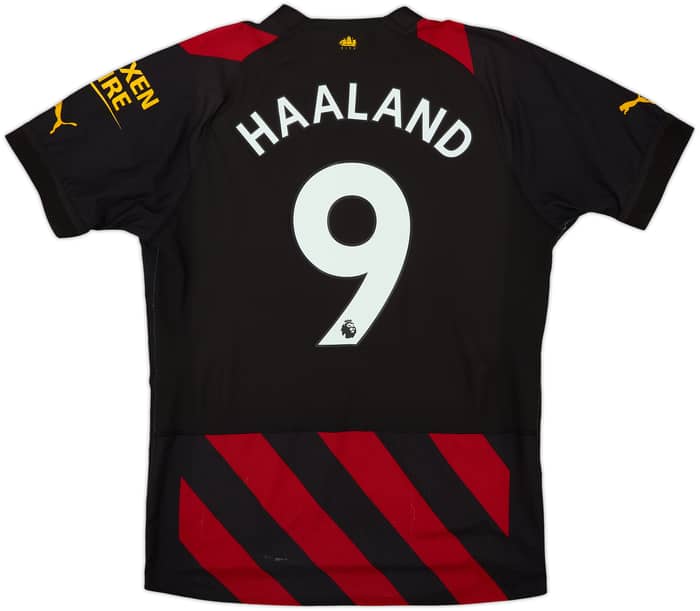 2022-23 Manchester City Authentic Away Shirt Haaland #9 - 6/10 - (M)