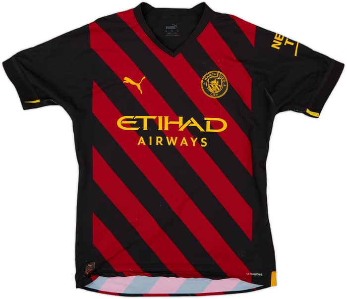 2022-23 Manchester City Authentic Away Shirt Haaland #9 - 6/10 - (M)