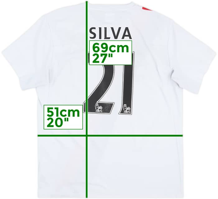 2009-11 Manchester City Third Shirt Silva #21 - 5/10 - (L)