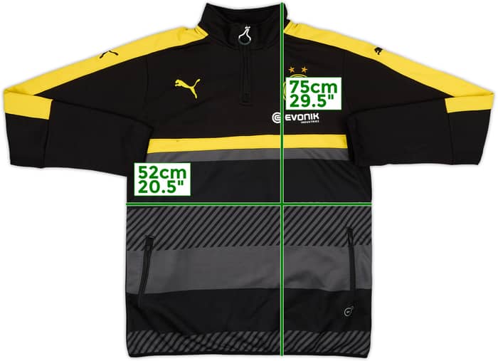 Sudadera 1/4 Zip Puma del Borussia Dortmund 2015-16 - 8/10 - (L)