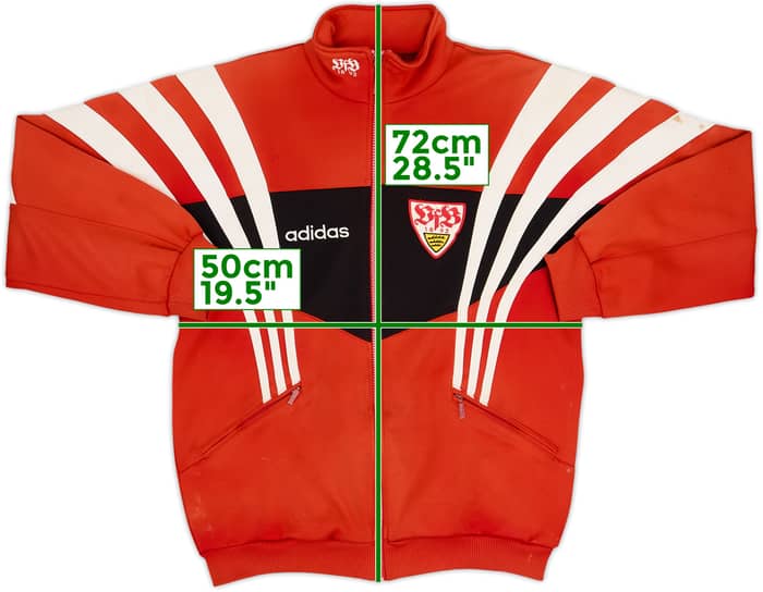 1997-98 Stuttgart adidas Track Jacket - 5/10 - (XL.Boys)