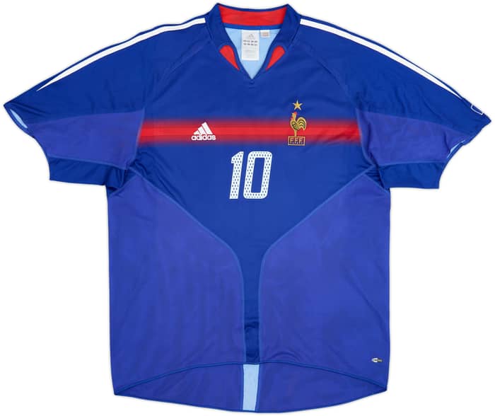 2004-06 France Home Shirt Zidane #10 - 6/10 - (XL)