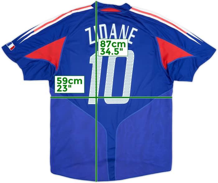 2004-06 France Home Shirt Zidane #10 - 6/10 - (XL)