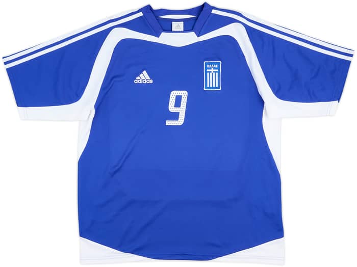 2004-06 Grecia Camiseta Local Charisteas #9 - 9/10 - (L)