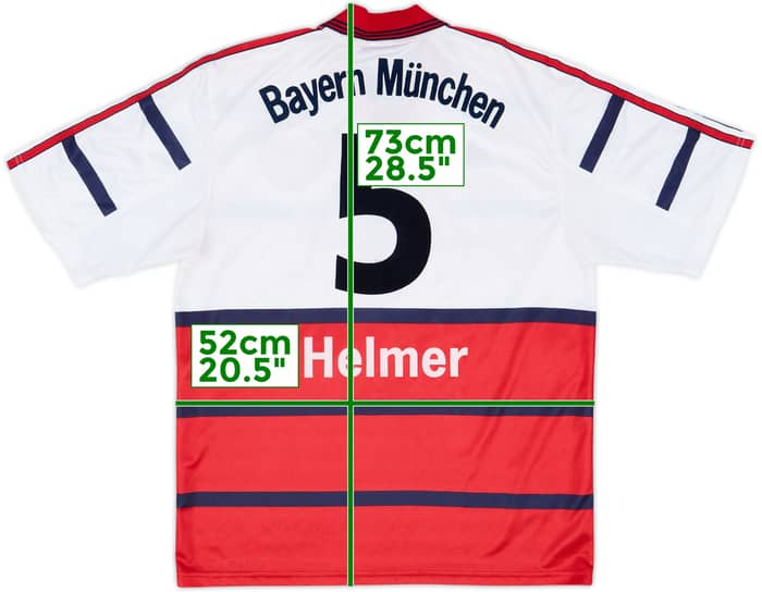 1998-00 Bayern Munich Away Shirt Helmer #5 - 7/10 - (M)