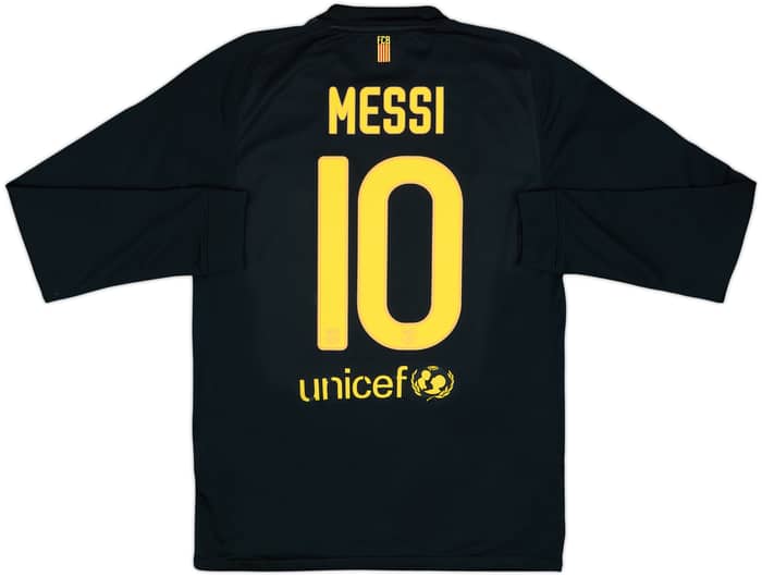 2011-12 Barcelona Away L/S Shirt Messi #10 - 6/10 - (M)