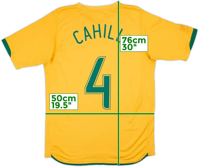 2006-08 Australia Home Shirt Cahill #4 - 6/10 - (M)