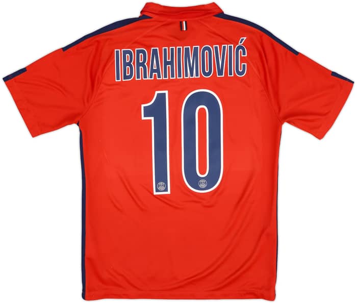 Camiseta de la tercera equipación del Paris Saint-Germain 2014-15 Ibrahimovic #10 - 8/10 - (M)