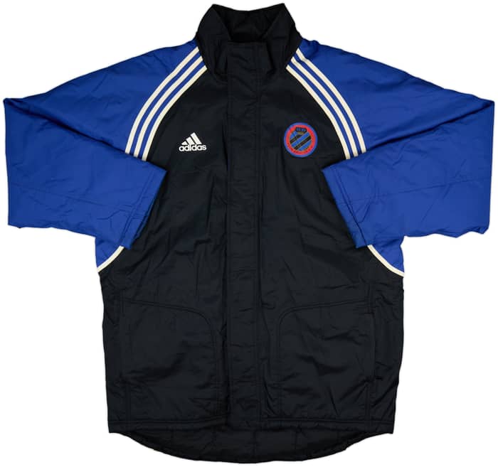 Abrigo de banquillo acolchado adidas del Club Brugge 2001-02 - 7/10 - (XL/XXL)