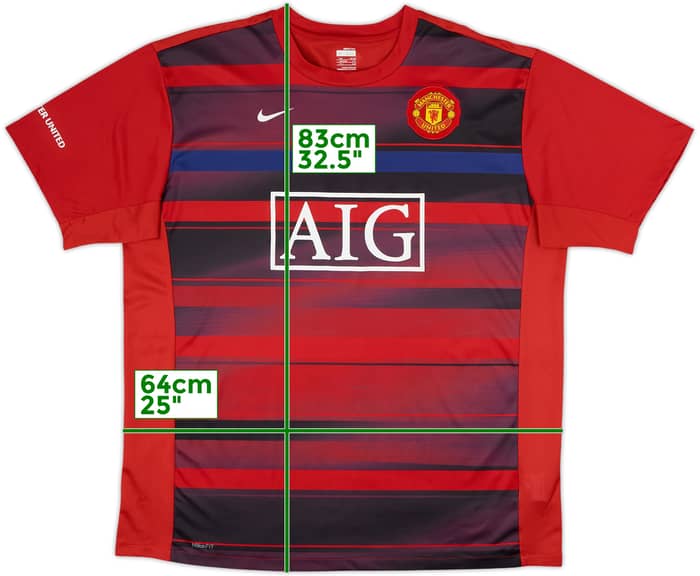 2009-10 Manchester United Nike Training Shirt - 9/10 - (XXL)