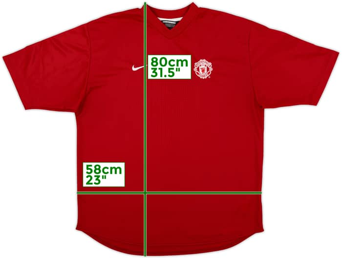 2002-03 Manchester United Nike Training Shirt - 9/10 - (L)