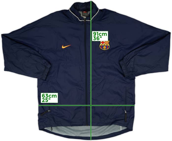 2000-01 Barcelona Nike Hooded Rain Jacket - 8/10 - (XL)