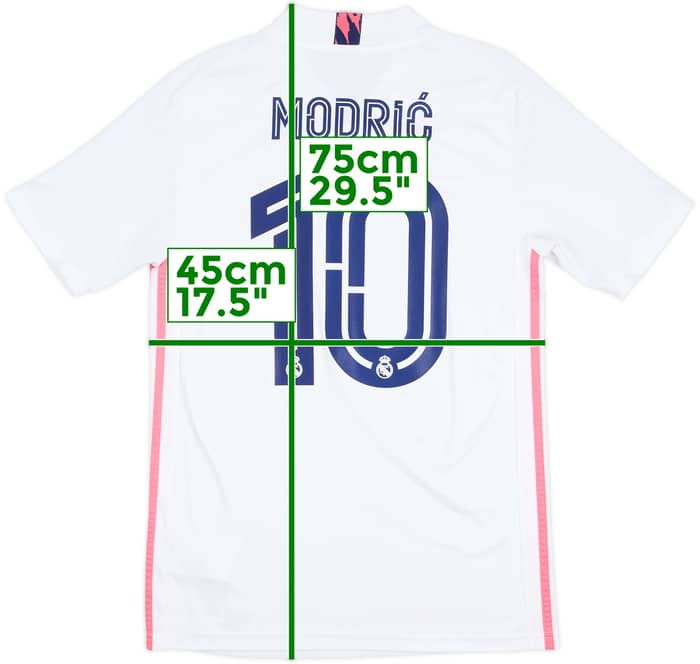 2020-21 Real Madrid Home Shirt Modric #10 - 8/10 - (S)