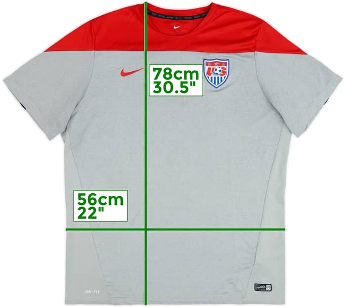 2014-16 USA Nike Training Shirt - 8/10 - (XXL)