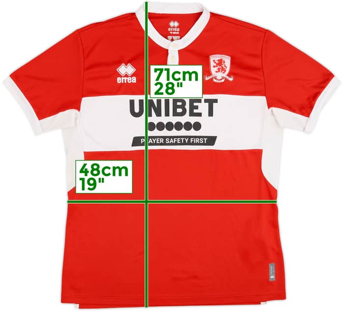 2022-23 Middlesbrough Home Shirt - 9/10 - (L)