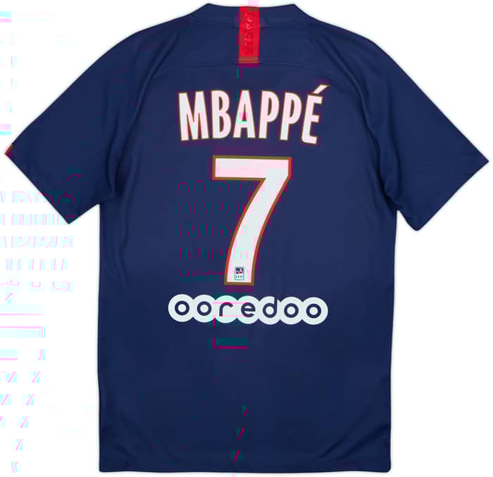 2019-20 Paris Saint-Germain Home Shirt Mbappe #7 - 9/10 - (S)