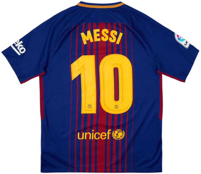 2017-18 Barcelona Camiseta Local Messi #10 - 9/10 - (M)