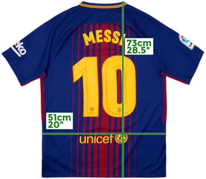 2017-18 Barcelona Camiseta Local Messi #10 - 9/10 - (M)