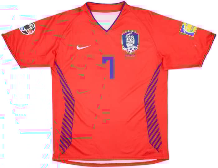 2006-08 South Korea Home Shirt Ji Sung #7 - 6/10 - (M)