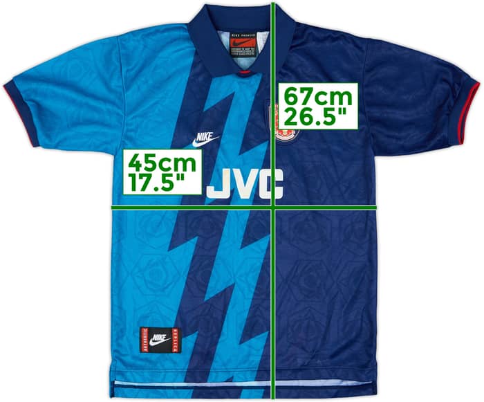 1995-96 Arsenal Away Shirt - 9/10 - (L.Boys)