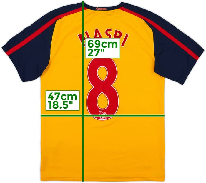 2008-09 Arsenal Away Shirt Nasri #8 - 8/10 - (S)